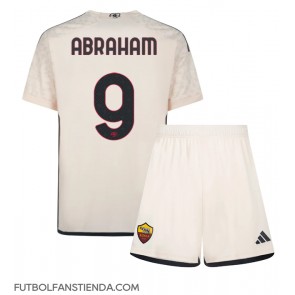 AS Roma Tammy Abraham #9 Segunda Equipación Niños 2023-24 Manga Corta (+ Pantalones cortos)
